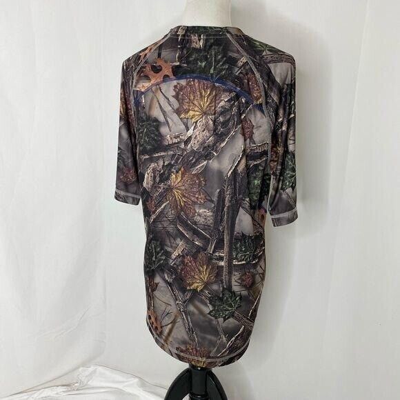 Chicago Cubs Men's Medium Shirt Majestic MLB Green Camo Pattern Coolbase - Picture 4 of 7